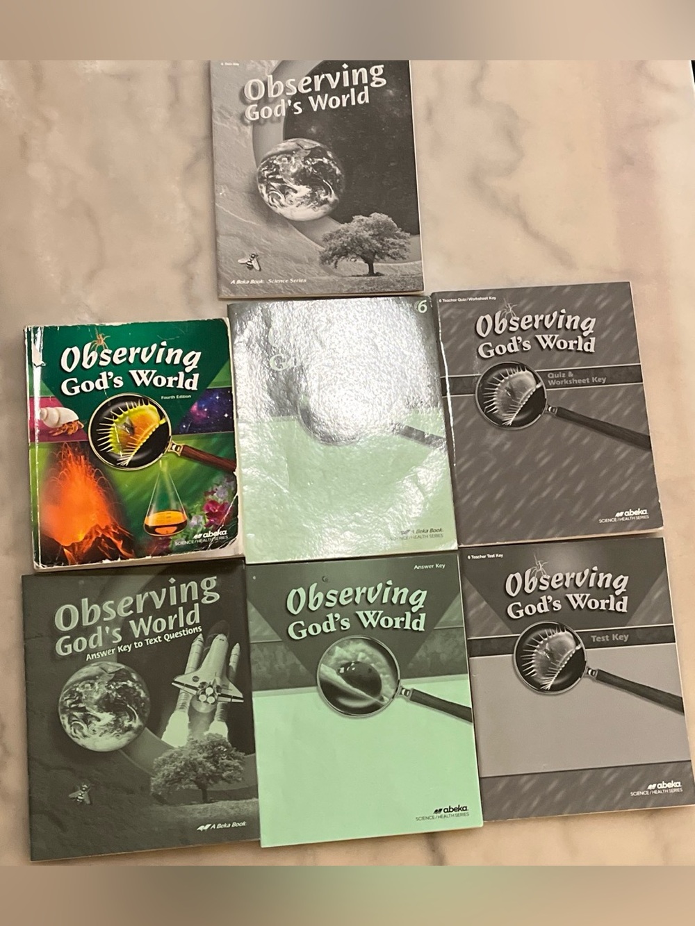 Abeka 6th Grade Observing God's World Curriculum Books Bundle Set